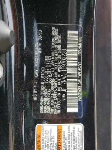 2014 TOYOTA SCION FR-S   