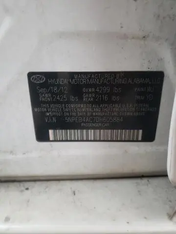 2013 HYUNDAI SONATA GLS