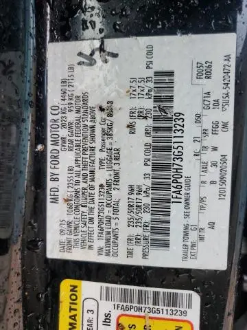 2016 FORD FUSION SE  