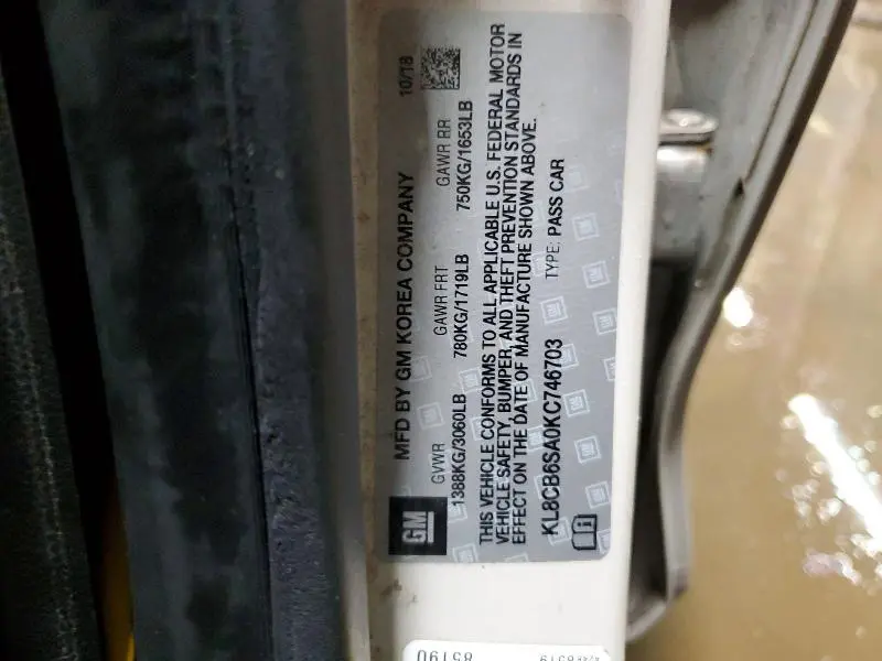 2019 CHEVROLET SPARK LS  