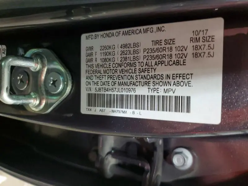 2018 ACURA RDX TECHNOLOGY  