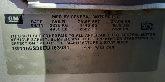 2014 CHEVROLET IMPALA LTZ  