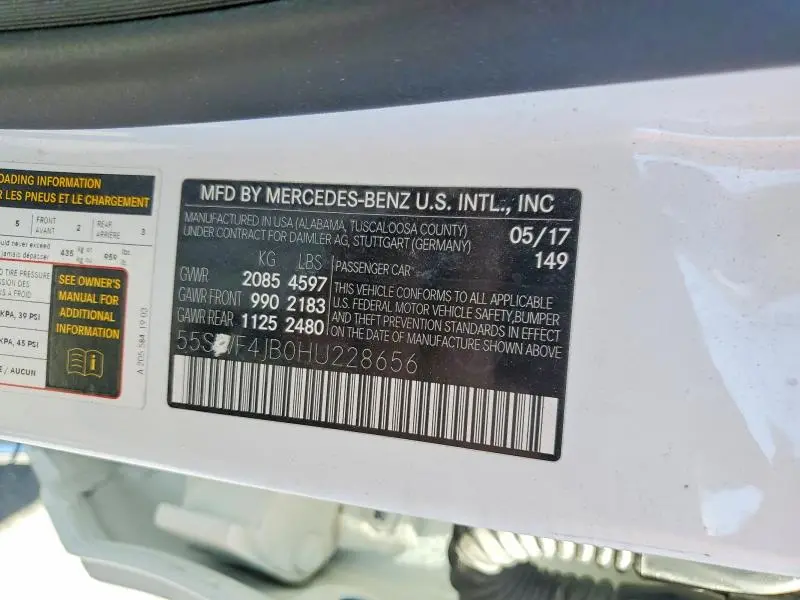 2017 MERCEDES-BENZ C 300  