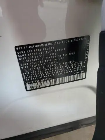 2020 VOLKSWAGEN TIGUAN S  