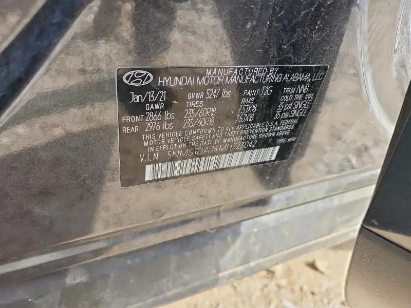 2021 HYUNDAI SANTA FE SE  