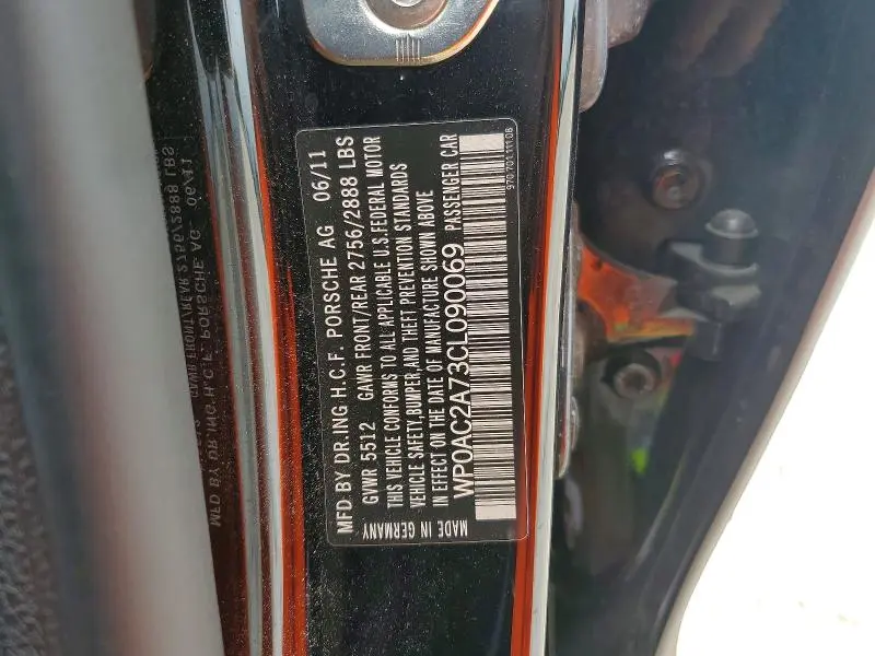 2012 PORSCHE PANAMERA TURBO  