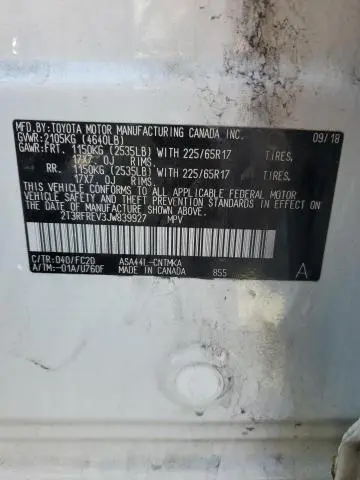 2018 TOYOTA RAV4 ADVENTURE  