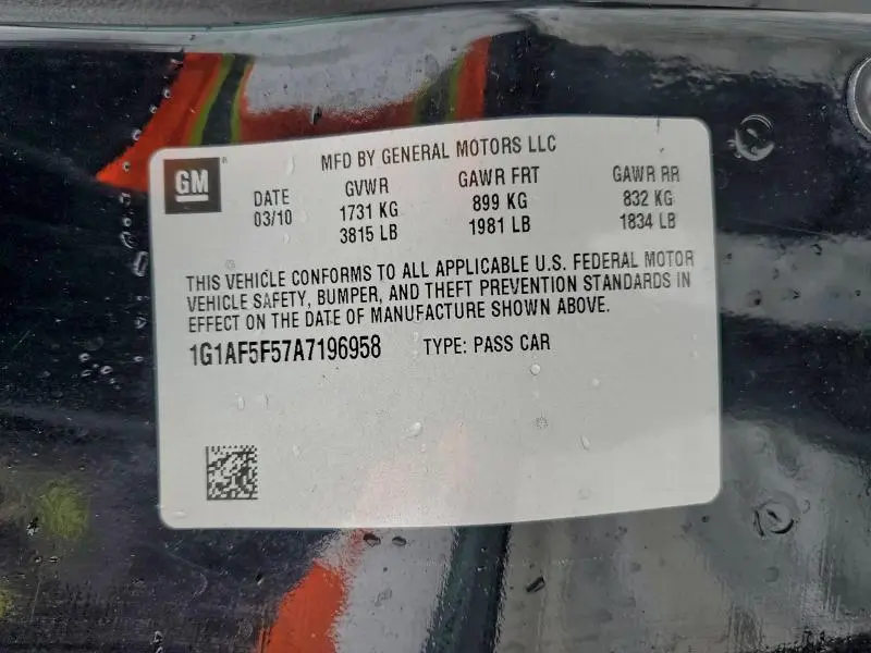 2010 CHEVROLET COBALT 2LT  