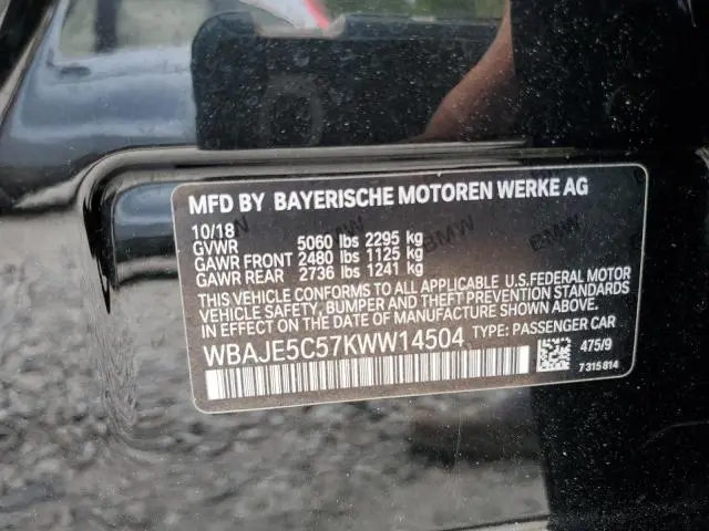 2019 BMW 540 I