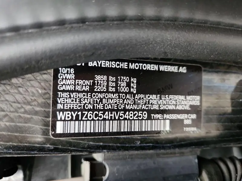 2017 BMW I3 BEV  