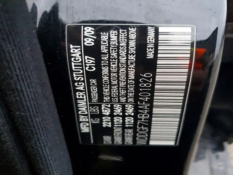 2010 MERCEDES-BENZ C 63 AMG  