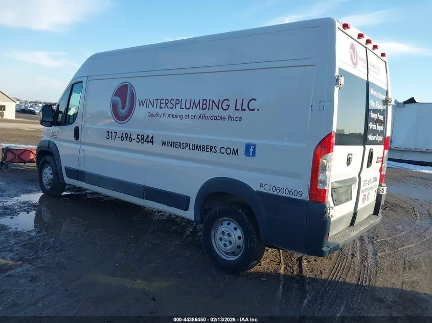 2017 RAM PROMASTER 2500 HIGH ROOF 159 WB
