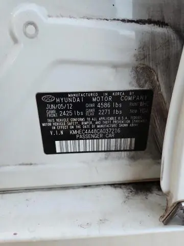 2012 HYUNDAI SONATA HYBRID  