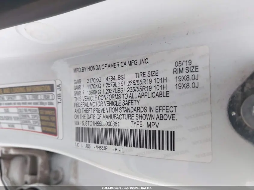 2020 ACURA RDX TECHNOLOGY PACKAGE