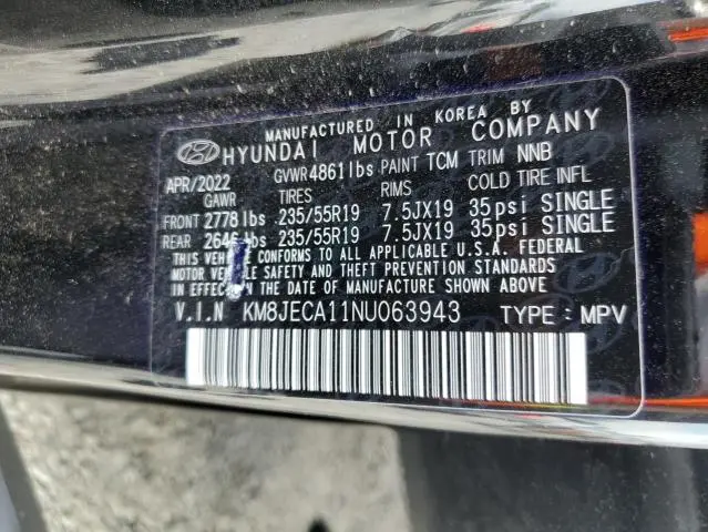 2022 HYUNDAI TUCSON LIMITED  