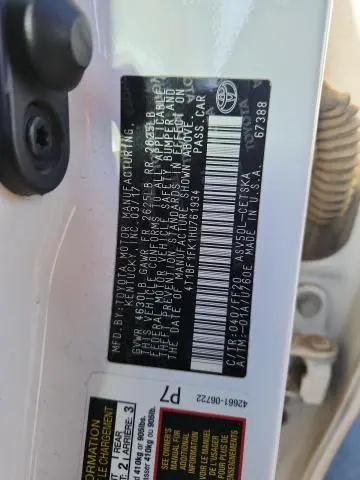 2017 TOYOTA CAMRY LE  