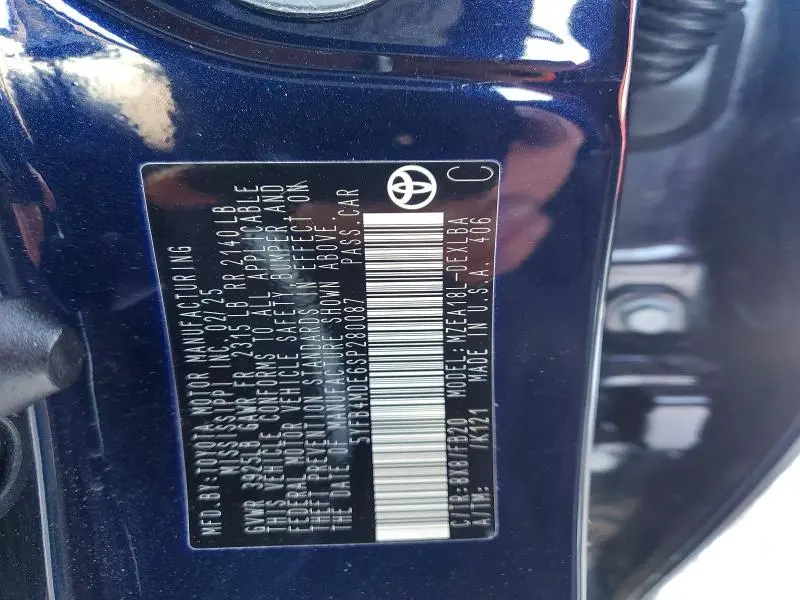 2025 TOYOTA COROLLA LE  