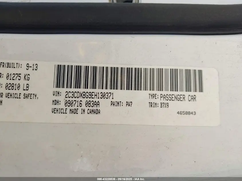 2014 DODGE CHARGER SE