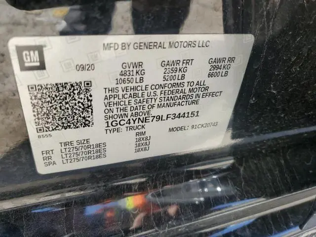 2020 CHEVROLET SILVERADO K2500 HEAVY DUTY LT  