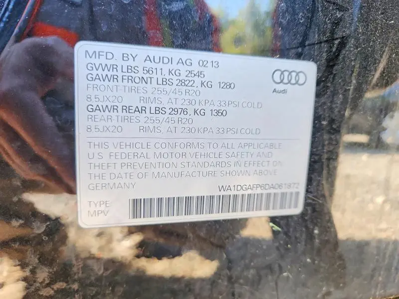 2013 AUDI Q5 PREMIUM PLUS  