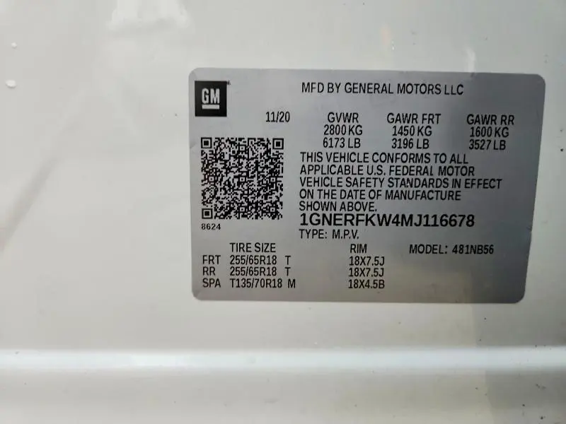 2021 CHEVROLET TRAVERSE LS  