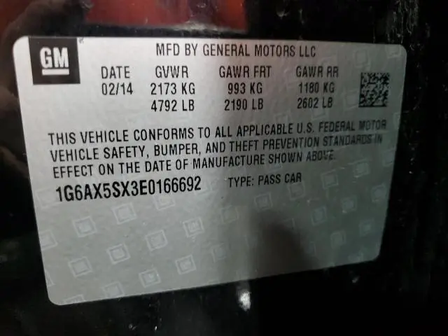 2014 CADILLAC CTS LUXURY COLLECTION  