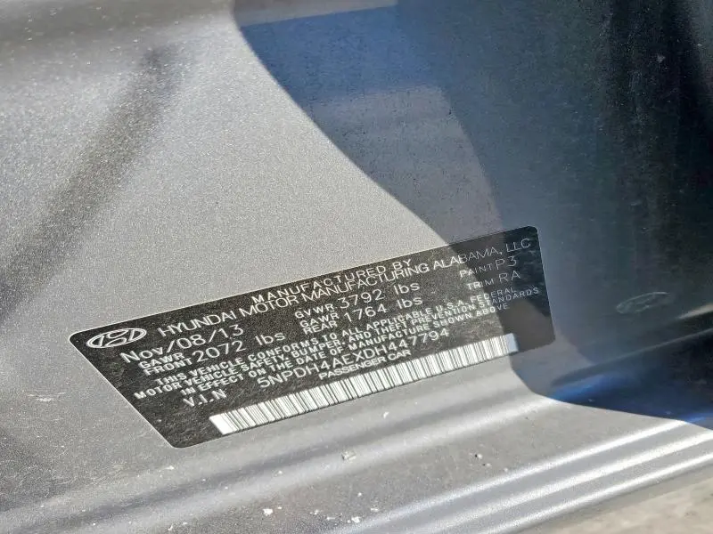 2013 HYUNDAI ELANTRA GLS  