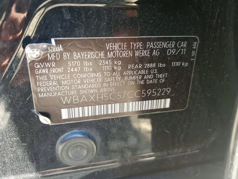 2012 BMW 528 XI  