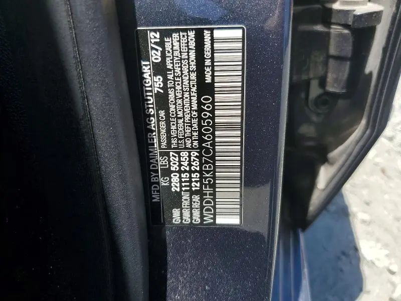 2012 MERCEDES-BENZ E 350  