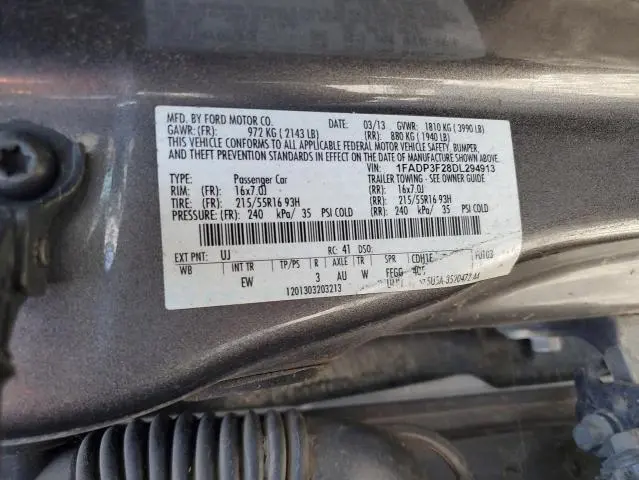 2013 FORD FOCUS SE  