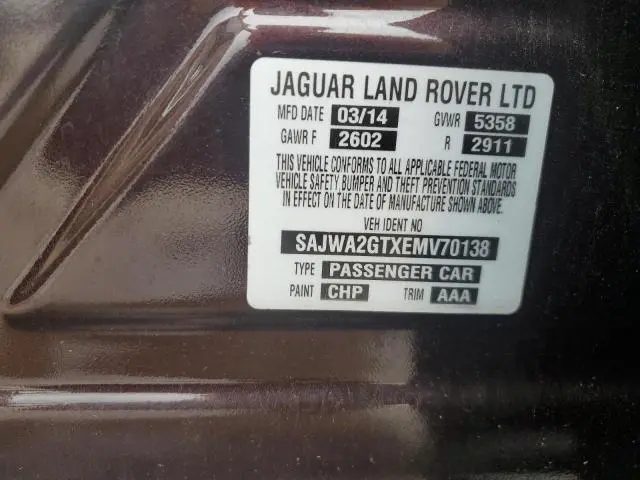 2014 JAGUAR XJL SUPERCHARGED  