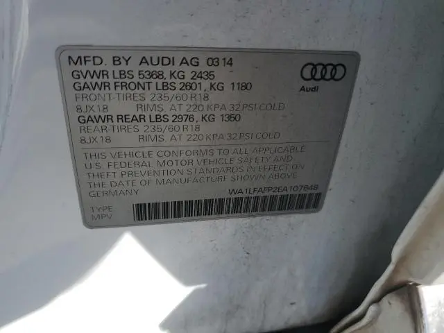 2014 AUDI Q5 PREMIUM PLUS  