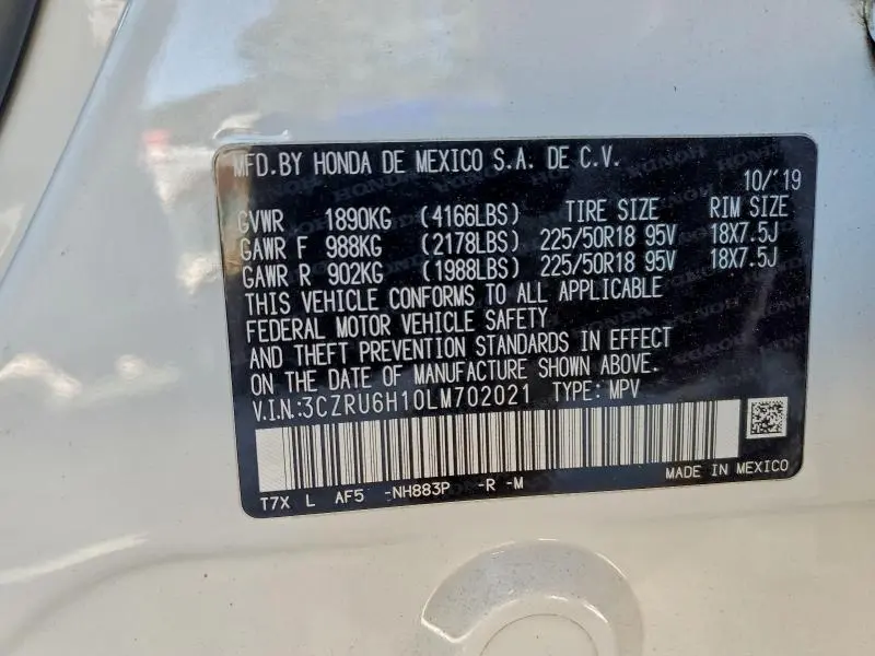 2020 HONDA HR-V SPORT  