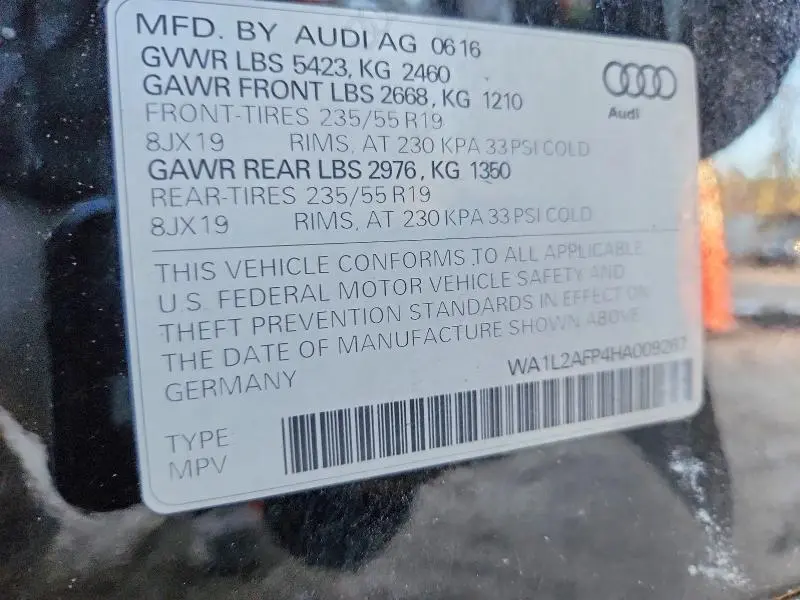 2017 AUDI Q5 PREMIUM PLUS  