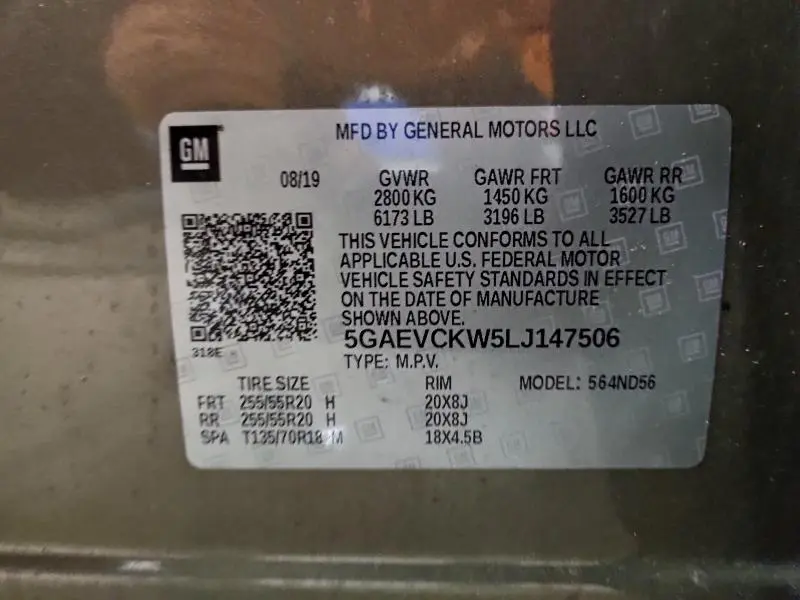 2020 BUICK ENCLAVE AVENIR  