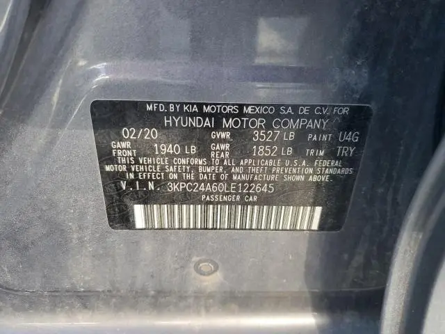 2020 HYUNDAI ACCENT SE  