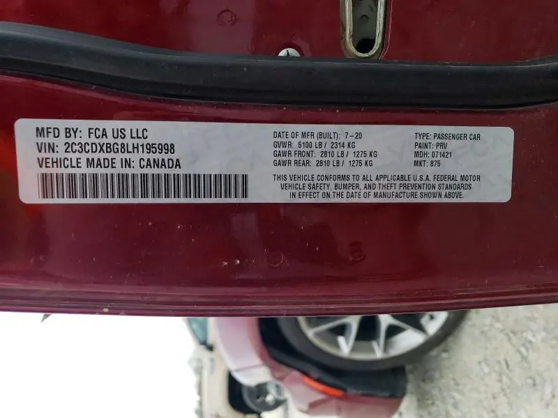 2020 DODGE CHARGER SXT  