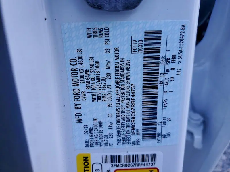 2024 FORD BRONCO SPORT OUTER BANKS  