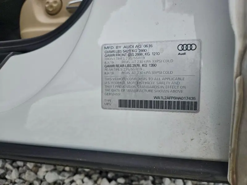 2017 AUDI Q5 PREMIUM PLUS  