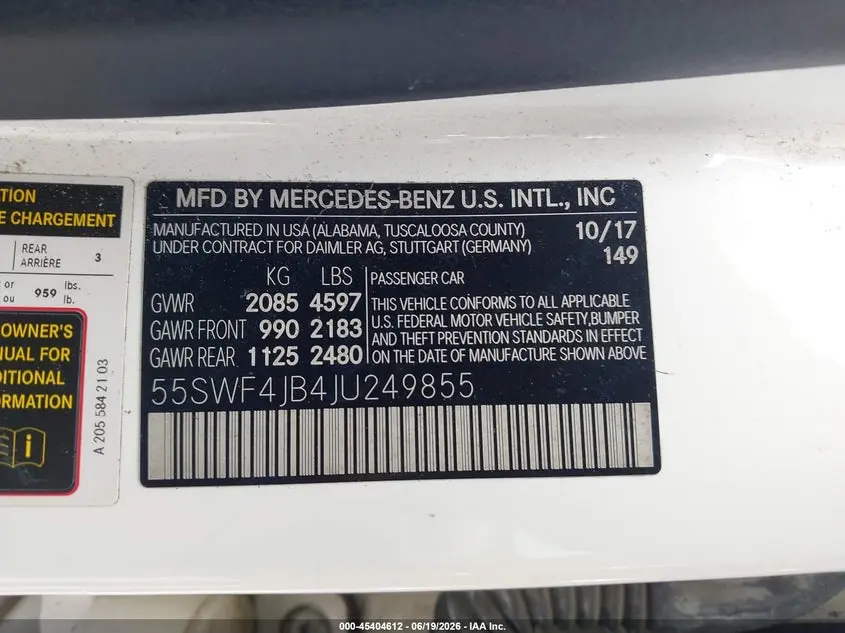 2018 MERCEDES-BENZ C 300  