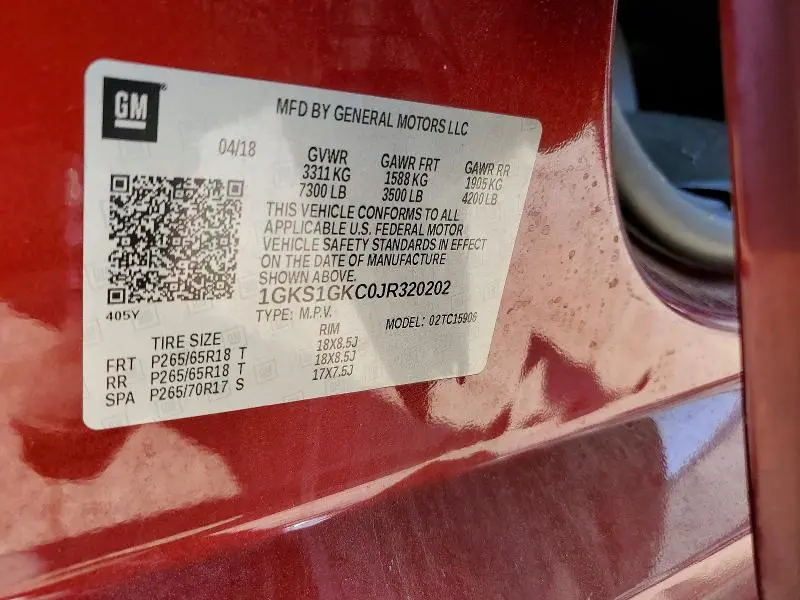 2018 GMC YUKON XL C1500 SLT  
