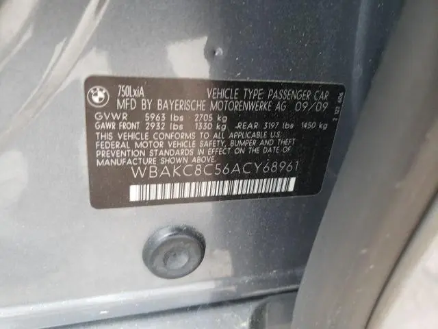 2010 BMW 750 LI XDRIVE  