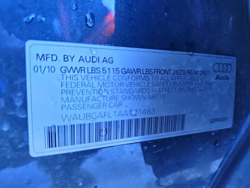 2010 AUDI S4 PREMIUM PLUS  