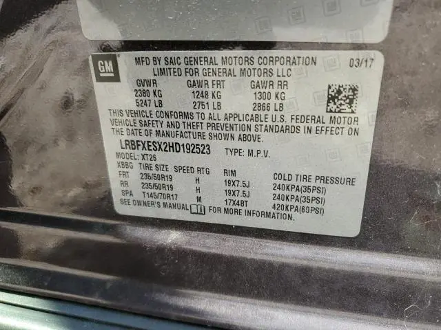 2017 BUICK ENVISION PREMIUM  