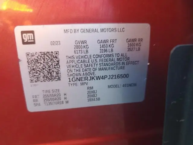 2023 CHEVROLET TRAVERSE RS  