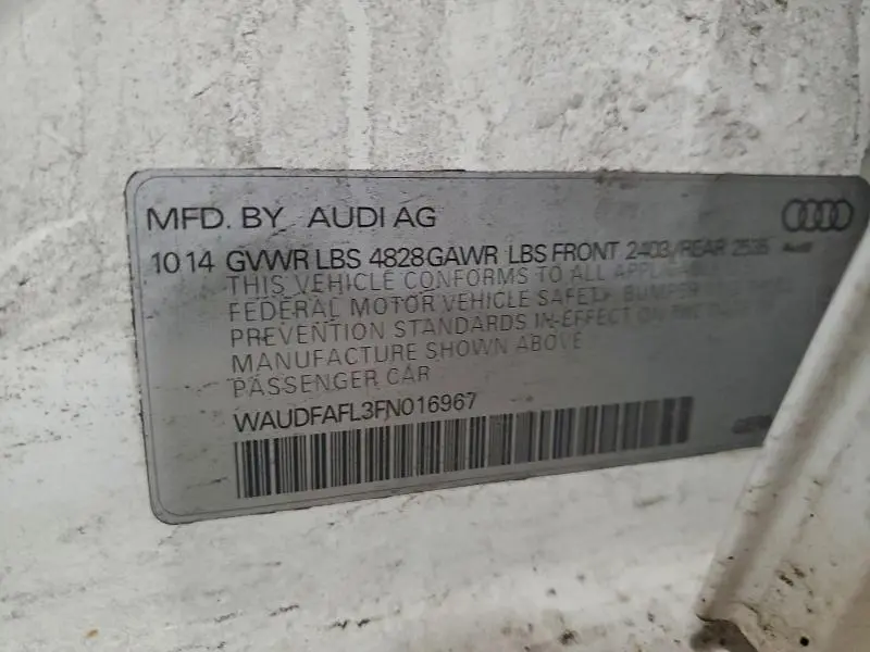 2015 AUDI A4 PREMIUM  