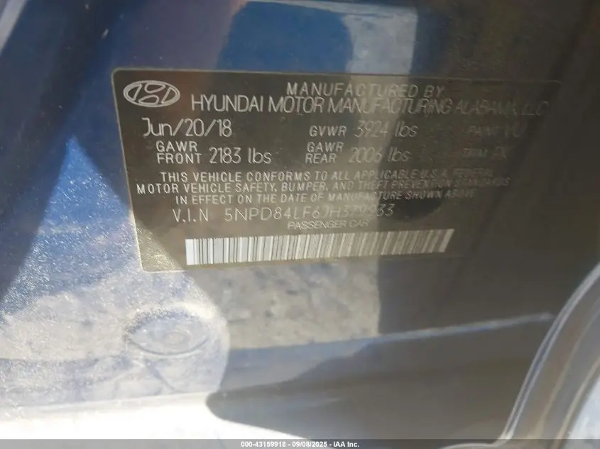 2018 HYUNDAI ELANTRA VALUE EDITION