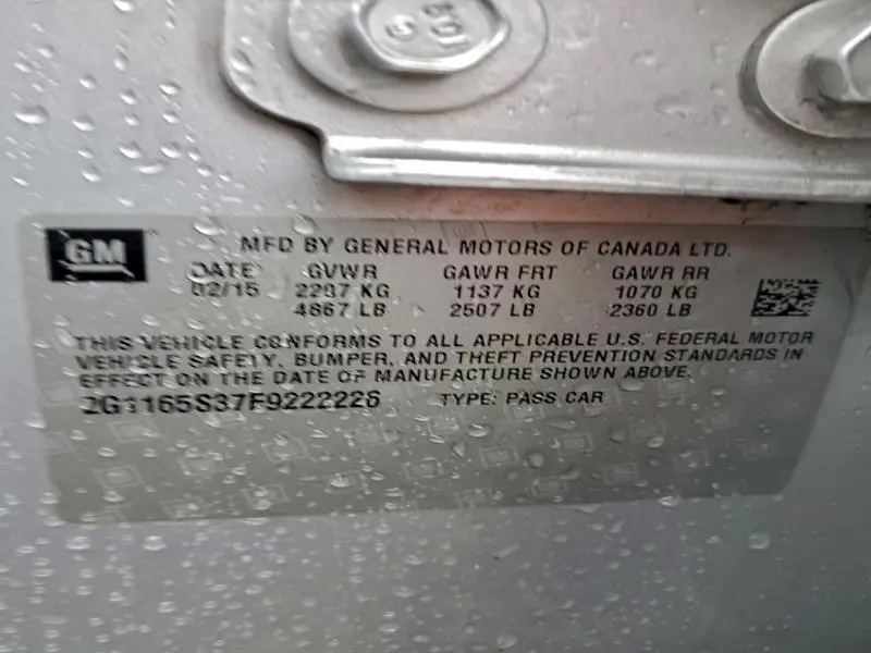 2015 CHEVROLET IMPALA LTZ  