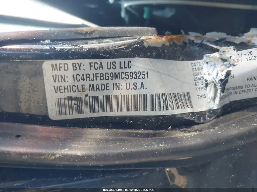 2021 JEEP GRAND CHEROKEE LIMITED 4X4