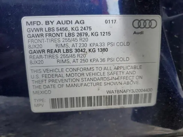 2018 AUDI Q5 PREMIUM PLUS  
